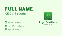 Green Carpentry Ladder Business Card