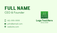 Green Carpentry Ladder Business Card