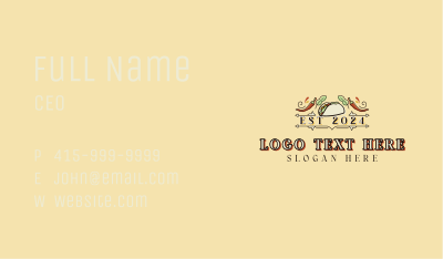 Spicy Taco Restaurant Business Card