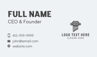 Legal Law Pillar Business Card