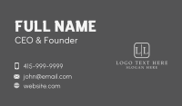 Professional Square Letter Business Card