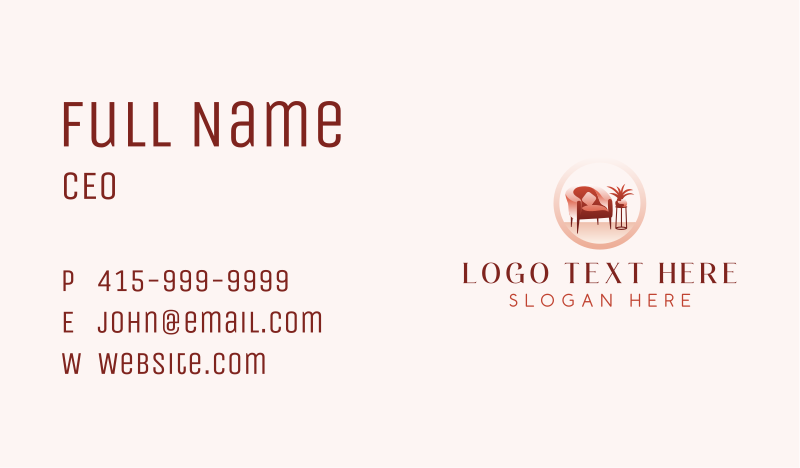 Lounge Business Card example 4