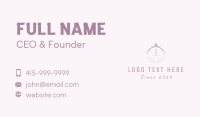 Nature Leaf Letter  Business Card