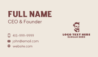 Hipster Man Mustache Business Card