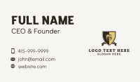 Grizzly Bear Soccer Badge Business Card