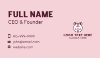 Dental Bear Tooth Business Card