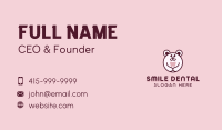 Dental Bear Tooth Business Card Image Preview