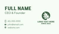 Indoor Plant Leaf Decoration Business Card