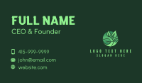 Green Leaf Vegan Circle Business Card