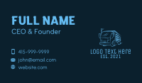 Blue Express Truck Business Card Design