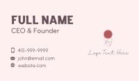 Pretty Rose Lady Business Card