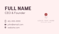 Pretty Rose Lady Business Card