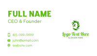 Organic Leaf Head Business Card