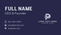 Generic Whirl Swoosh Letter P Business Card Design