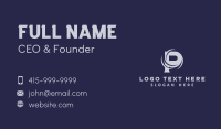 Generic Whirl Swoosh Letter P Business Card