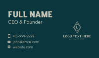 Vintage Diamond Lettermark Business Card