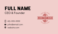 Dumbbell Masculine Wordmark Business Card Design