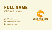 Cheddar Mouse Silhouette Business Card Design