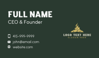 Bonfire Camping Firewood Business Card Design