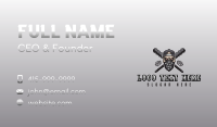 Skull Gangster Thug Business Card Design