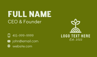 Garden Seedling Plant  Business Card Design