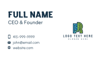 Technology Letter R  Business Card