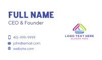 Triangle Motion Letter Business Card Design