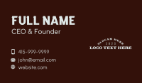 Generic Hipster Business Business Card Design