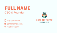 Tropical Beach Sunset Business Card