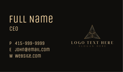 Premium Pyramid Crystal Business Card Image Preview