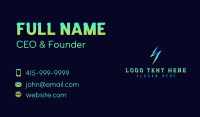 Electrical Lightning Charge Business Card