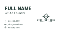 Fire Axe Skull Business Card