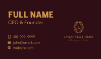 Premium Wreath Ornament Lettermark Business Card Design