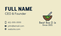 Vegan Salad Bowl Business Card