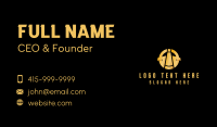 Gold Business Badge  Business Card Design