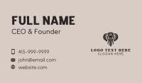 Elephant Safari Zoo Business Card