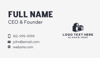 Black Warehouse Building Business Card