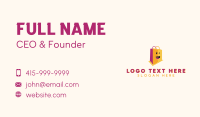 Happy Shopping Bag Mall Business Card