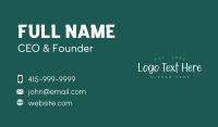 Generic Handwritten Firm Business Card