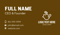 Coffee Bean Head Business Card