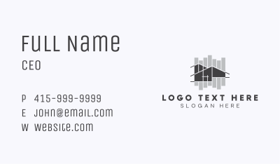 Residential House Planning Business Card