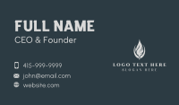 Flame Quill Copywriter Business Card Design