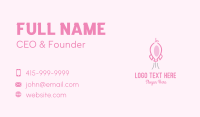 Pink Rocket Pig Business Card