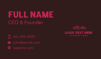 Fast Car Garage Business Card Design