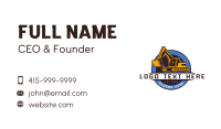 Industrial Machine Backhoe Business Card