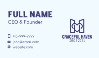 Blue Structure Buildings Business Card