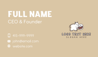 Hippopotamus Toast Bread Mascot Business Card