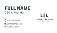 Minimalist Masculine Letter Business Card