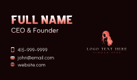 Woman Beauty Salon Business Card