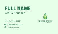 Green Human Leaf Business Card